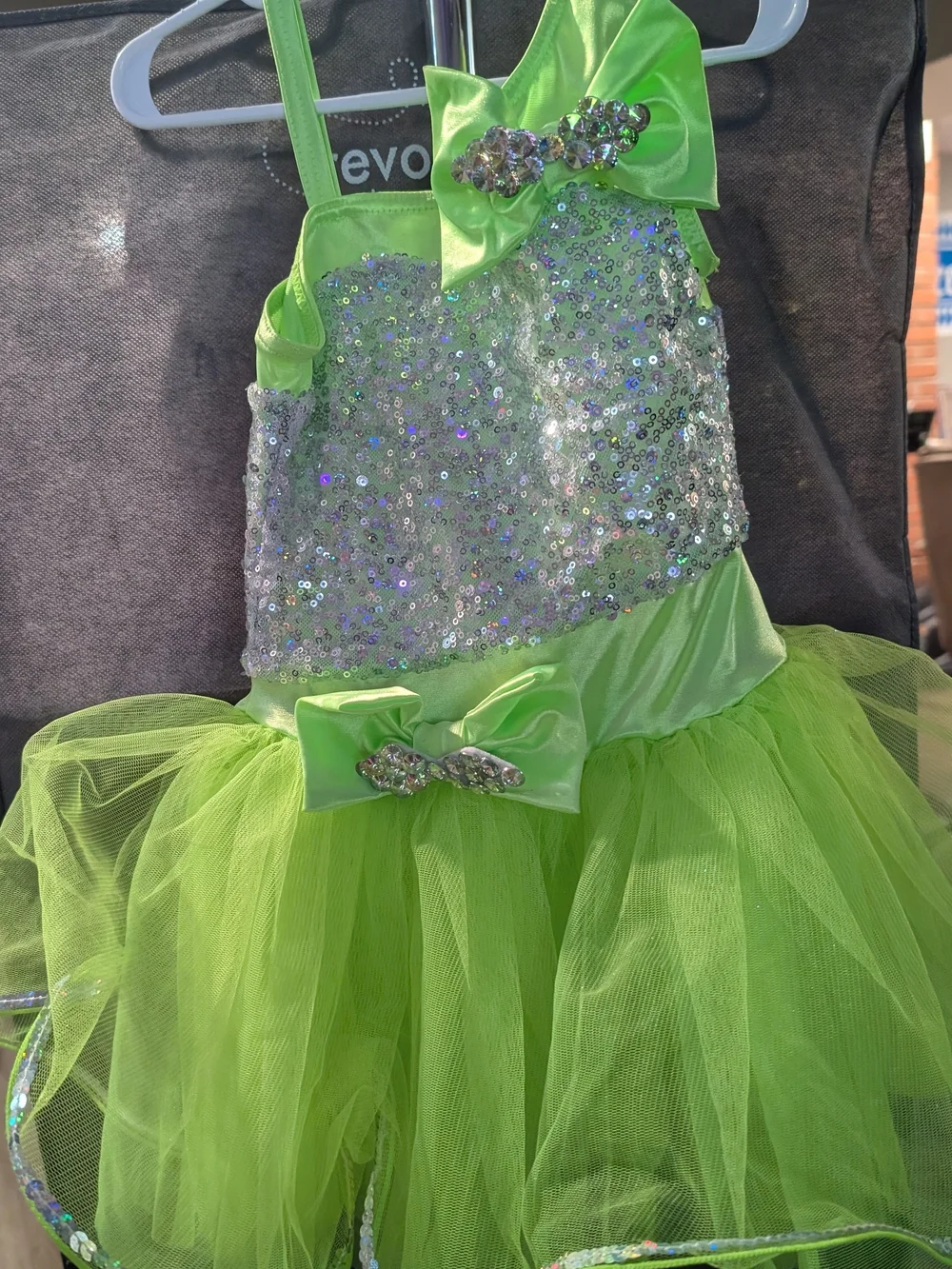 Baby Elephant Walk Girls Green Sequin Tutu Costume